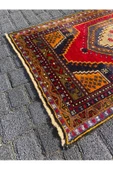 EL DOKUMA ORTAKÖY HALISI 65X120 YASTIK KÖK BOYA YÜN KÜÇÜK HALI - 4