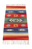 El Dokuması Dekoratif Kilim 60x95 Gökkuşağı Rengi %100 Yün Kilim thumbnail 1