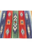 El Dokuması Dekoratif Kilim 60x95 Gökkuşağı Rengi %100 Yün Kilim thumbnail 2