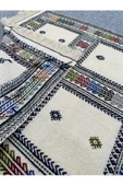 El Dokuma Dekoratif Kilim 90x100 Klasik Dekor %100 Yün Kilim ! thumbnail 8
