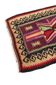 El Dokuma Dekoratif Kök Boya Kilim 78x117 Renkli %100 Yün Küçük Kilim thumbnail 5