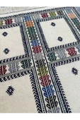 El Dokuma Dekoratif Kilim 90x100 Klasik Dekor %100 Yün Kilim ! thumbnail 5