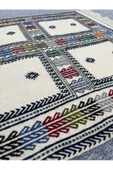 El Dokuma Dekoratif Kilim 90x100 Klasik Dekor %100 Yün Kilim ! thumbnail 3