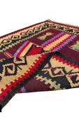 El Dokuma Dekoratif Kök Boya Kilim 78x117 Renkli %100 Yün Küçük Kilim thumbnail 8