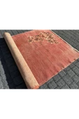 DEKORATİF ESKİTME HALI 100X190 TURUNCU %100 YÜN ISPARTA HALISI ! thumbnail 8