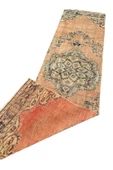 El Dokuma Eskitme Halı 80x290 Turuncu Vintage Yolluk %100 Yün thumbnail 5