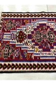 El Dokuma Iran Kilimi 65x115 Kırmızı %100 Yün Küçük Kilim ! - 6