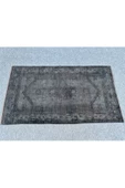 EL DOKUMA 95X165 ESKİTME VINTAGE %100 YÜN MAVİ HALI ! - 3