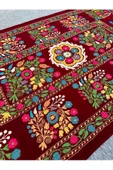 EL YAPIMI ÖZBEK SUZANİ İŞLEMELİ KUMAŞ 130X225 ÖZEL YAPIM İŞÇİLİKLİ KUMAŞ HALI thumbnail 5