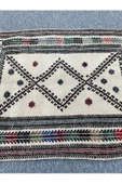 El Dokuması Dekoratif Kilim 80x110 Krem %100 Yün Kilim thumbnail 2