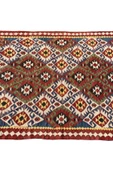 El Dokuma Kök Boya Kilim 83x120 Renkli %100 Yün Küçük Kilim - 4