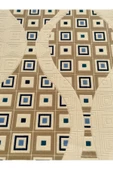 Burak Halı 11168 RM Vizyon 150x230 Turkuaz Krem 4 M2 Halı - 3