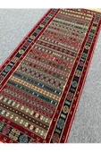 El Dokuma Iran Kilim 85x200 Sumak Kırmızı Rah Rah Kilim ! thumbnail 2