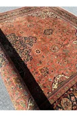 EL DOKUMA LADİK HALISI 207X315 KİREMİT 6,5 M2 YÜN SALON HALISI - 6
