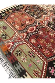 EL DOKUMA ÇİFT KANAT MALATYA KİLİMİ 155X300 YEŞİL KİREMİT KÖK BOYA BÜYÜK YÜN KİLİM - 2