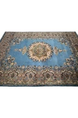 EL DOKUMA İRAN KİRMAN HALISI 250X360 TURKUAZ KÖK BOYA %100 YÜN BÜYÜK SALON HALISI thumbnail 6
