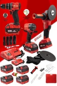 STANVOLT PROFESYONEL 3'LÜ SET 36 VOLT  5 AH 4 AKÜLÜ MATKAP TAŞLAMA SOMUN SIKMA - 1