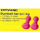 Dynamic 1kg x 2 Adet Dambıll Fuşya - 2