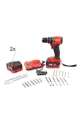 36 VOLT 5 AH KÖMÜRSÜZ DARBELİ MATKAP VİDALAMA ÇİFT AKÜLÜ - 1
