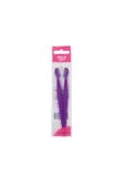 BEAUTY GİRL Mor Mini 2'li Kaş Usturası - 1