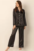 DOREMİ Uzun Kollu Saten Pijama Takımı - 1