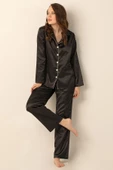 DOREMİ Uzun Kollu Saten Pijama Takımı - 3
