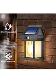Güneş Enerjili Bahçe Led Ampul Hareket Sensörlü Bahçe Led Su Geçirmez 3 Mod'lu Solar Led - 5