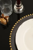 TR Turan Collection İNCİ 6'lı Supla Seti Gold Renk, Lüks Sert Plastik Supla Seti - 6