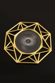 TR Turan Collection GEOMETRİK 6'lı Supla Seti Gold Renk, Lüks Sert Plastik Supla Seti - 5