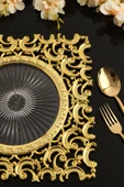 TR Turan Collection MONA 6'lı Supla Seti Gold Renk, Lüks Sert Plastik Supla Seti - 2