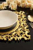 TR Turan Collection MONA 6'lı Supla Seti Gold Renk, Lüks Sert Plastik Supla Seti - 4
