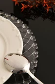 TR Turan Collection KALP 6'lı Supla Seti Şeffaf Renk, Lüks Sert Plastik Supla Seti - 4
