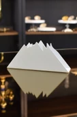 TR Turan Collection Everest Dağı Model Beyaz Metal Peçetelik - 1