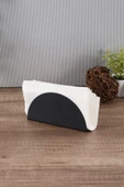TR Turan Collection Daire Model Siyah Metal Peçetelik - 1