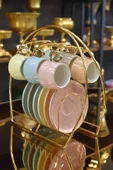 TR Turan Collection Fincan Askılığı Standı Gold Kahve Fincan Seti Standı - 6