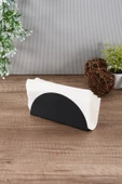 TR Turan Collection Daire Model Siyah Metal Peçetelik - 2