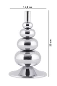 TR Turan Collection FLORA Şamdan Gümüş Kaplama Dekoratif Metal Mumluk BB - 8