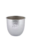 TR Turan Collection GİZEM Metal Dövme Vazo Gümüş Renk Metal Aranjman - ÇİÇEKSİZ - 5