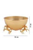 TR Turan Collection ATLI Gold At Dekorlu Metal Aranjman, Yapay Çiçek Vazosu - ÇİÇEKSİZ - 6
