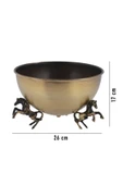 TR Turan Collection Atlı Eskitme At Dekorlu Metal Aranjman, Yapay Çiçek Vazosu - Çiçeksiz - 5