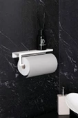 TR Turan Collection Metal Beyaz Raflı Havlu Askısı, Havlu Tutacağı, Kağıt Havluluk - 3