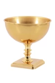 TR Turan Collection KUBBE Gold Renk Metal Aranjman, Dekoratif Ayaklı Çiçek Vazosu - ÇİÇEKSİZ - 5