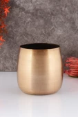 TR Turan Collection Gold Aranjman, Metal Çiçek Vazosu - ÇİÇEKSİZ - 1