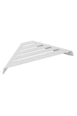 TR Turan Collection Metal Beyaz Banyo Köşe Rafı, Banyo Düzenleyici Raf - 2