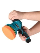 Orbital Devir Ayarlı Polisaj Makinesi Eksantrik Dönüşlü Kömürsüz Cila Hediyeli - 4