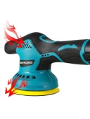 Orbital Devir Ayarlı Polisaj Makinesi Eksantrik Dönüşlü Kömürsüz Cila Hediyeli - 3