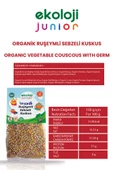 Organik Ruşeymli Sebzeli Kuskus 250gr3Paket Couscous with Organic Wheat Germ Vegetables 250gr3pack - 3