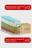 Organik Ruşeymli Sebzeli Kuskus 250gr12Paket Couscous with Organic Wheat Germ Vegetables 250gr12pack - 1