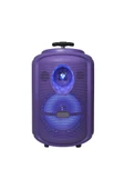 Torima KTS-2111 Mor RGB Ledli Mikrofonlu Tekerlekli Bluetooth Hoparlör Speaker thumbnail 3