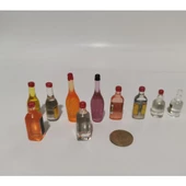 minyatür cam görünümlü şiseler 10 parça - 1